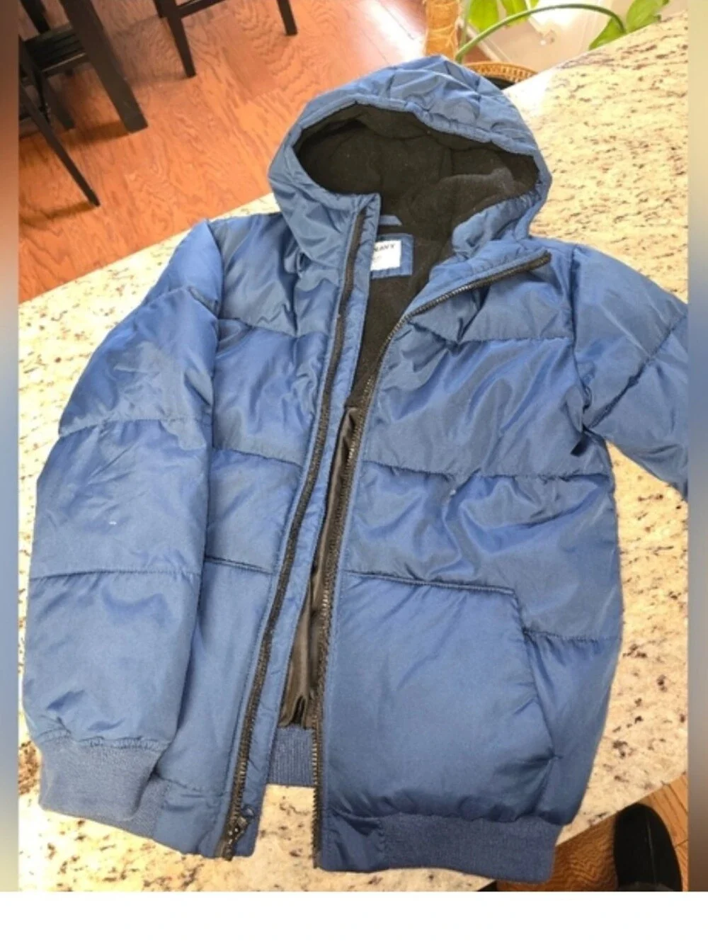 Old Navy Boys Navy Blue Puffer Jacket Size Large